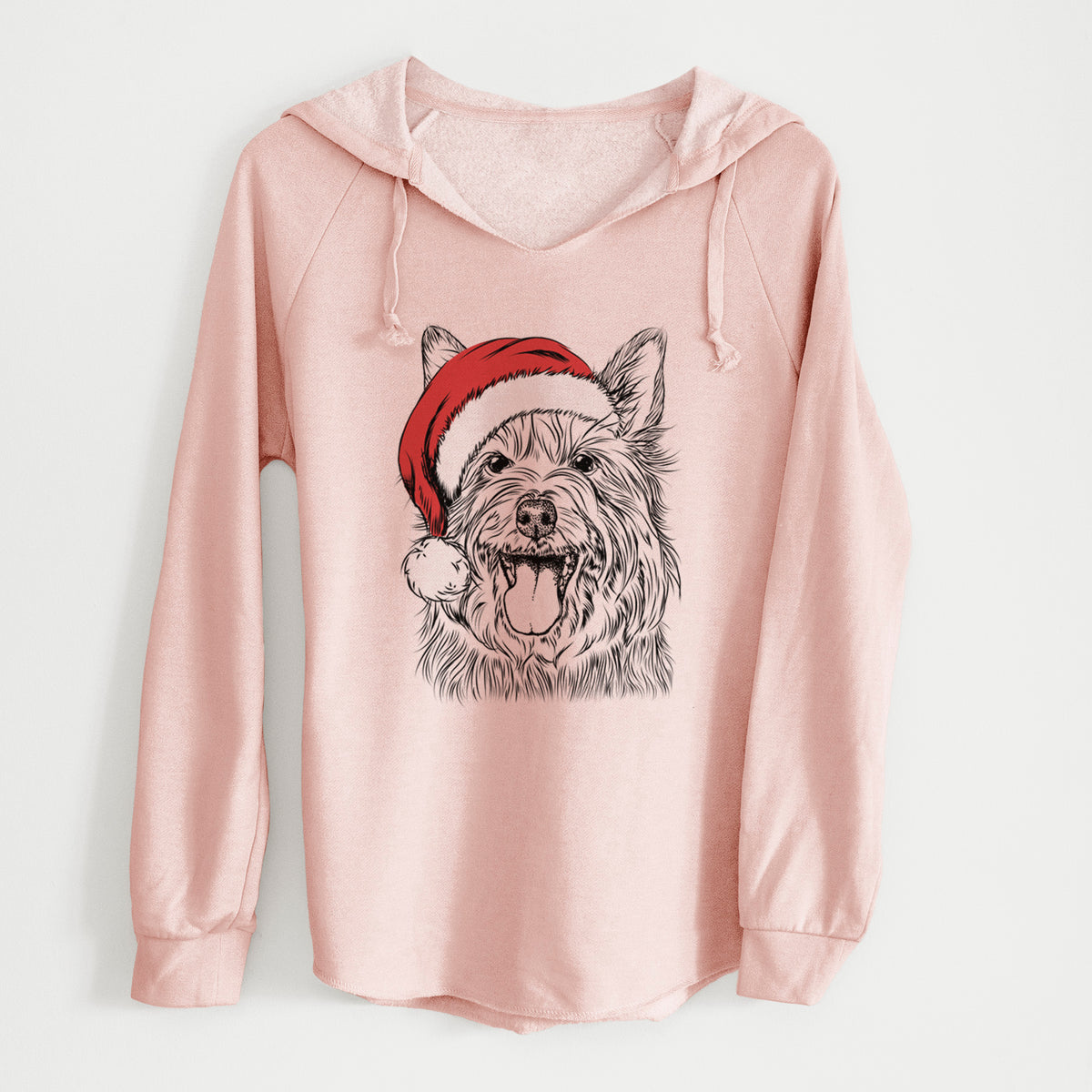 Santa Middy the Australian Terrier - Cali Wave Hooded Sweatshirt