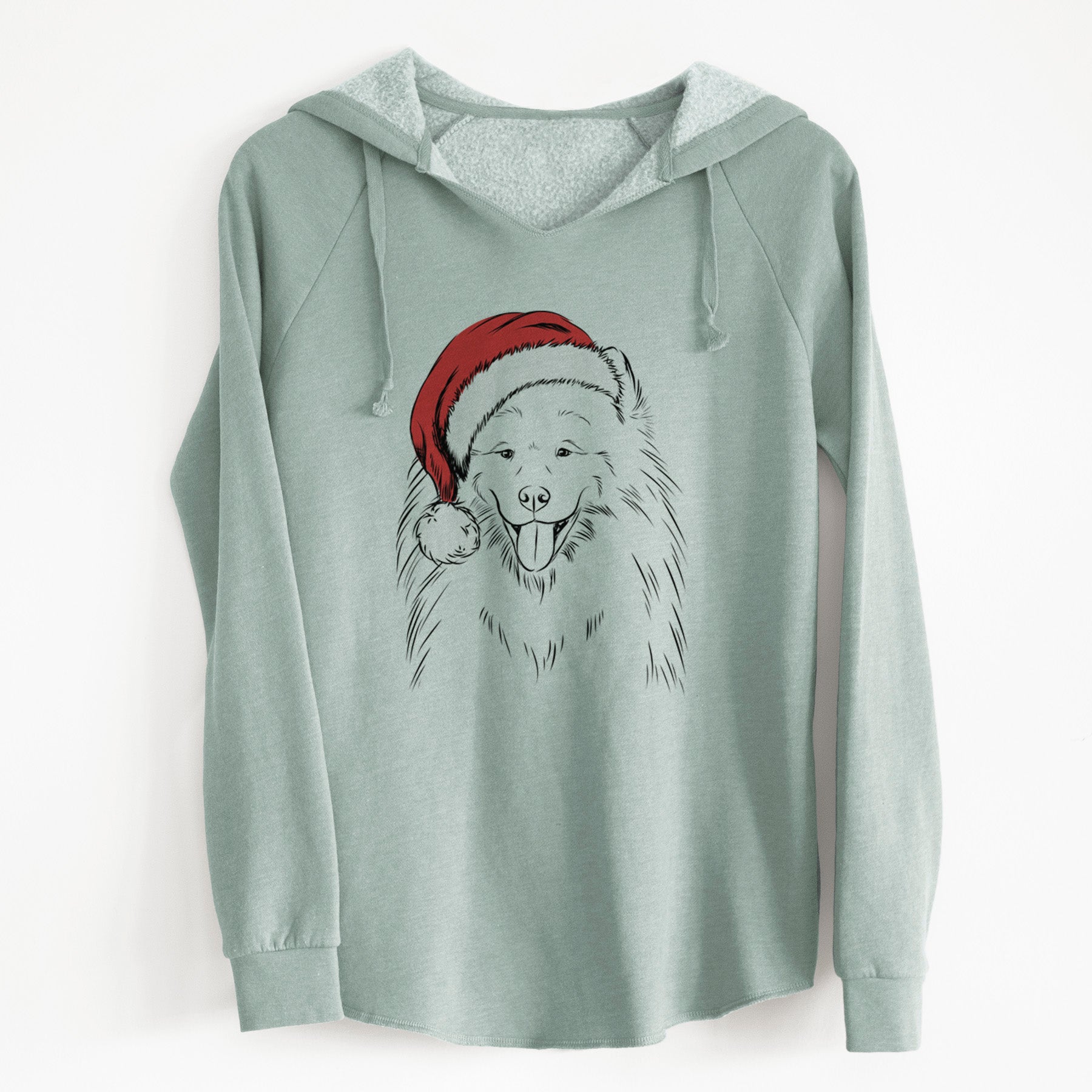 Santa Mikko the Samoyed - Cali Wave Hooded Sweatshirt