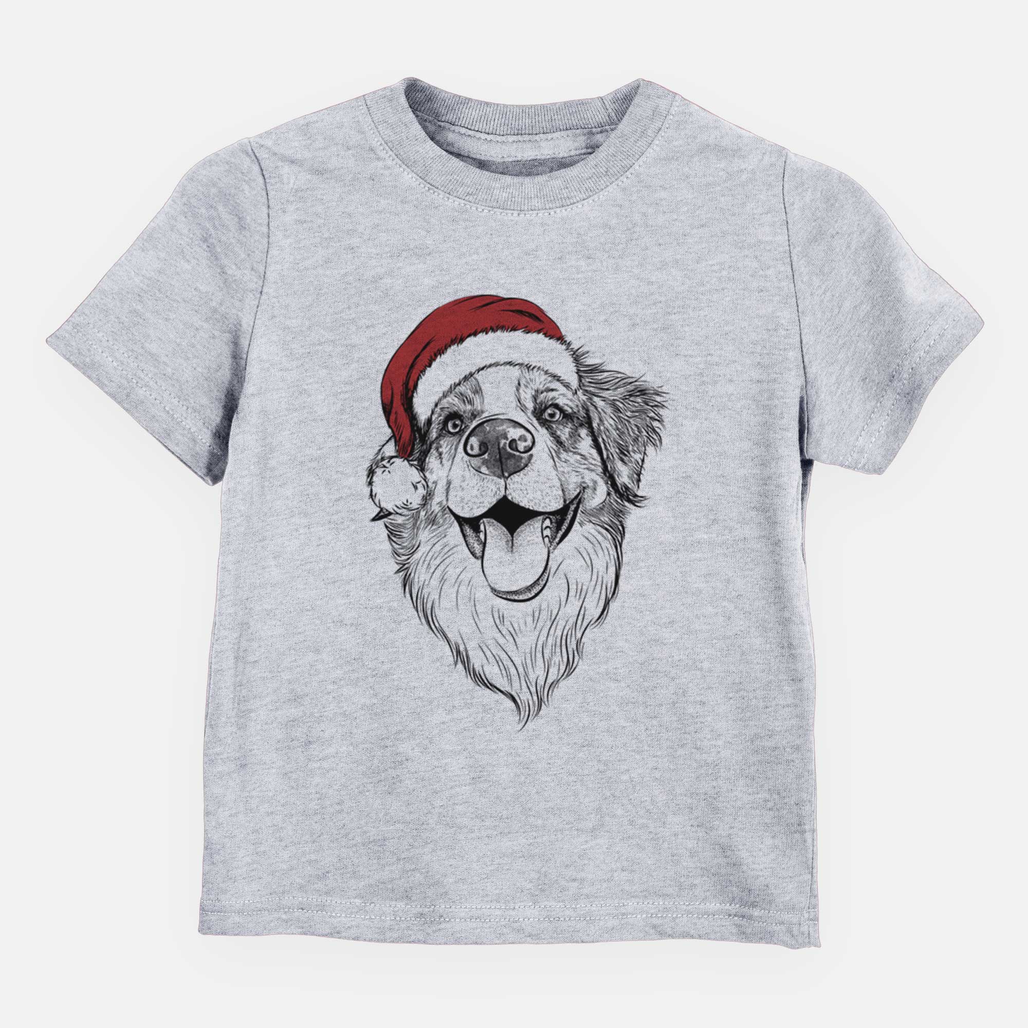 Santa Mila the Australian Shepherd - Kids/Youth/Toddler Shirt