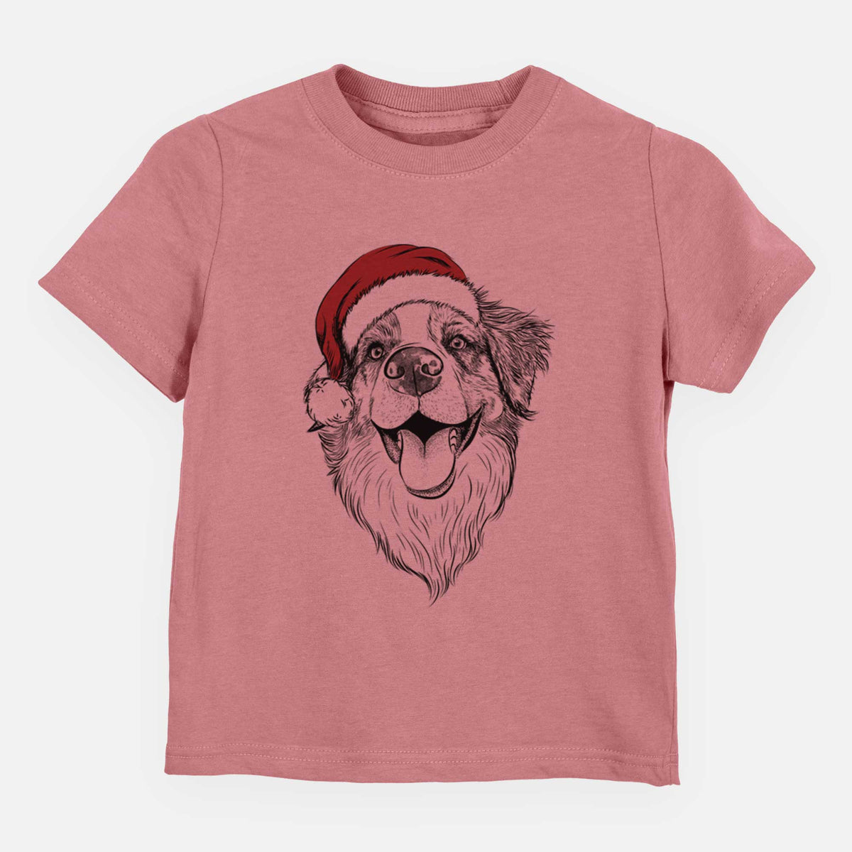Santa Mila the Australian Shepherd - Kids/Youth/Toddler Shirt