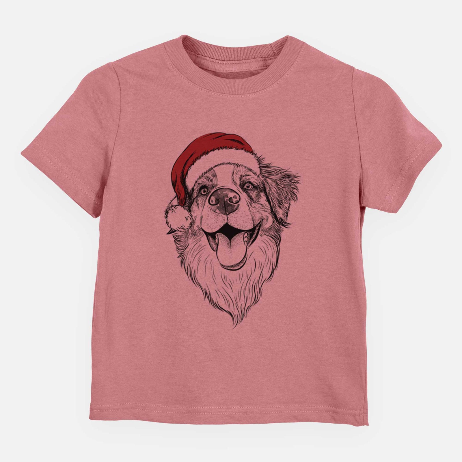 Santa Mila the Australian Shepherd - Kids/Youth/Toddler Shirt