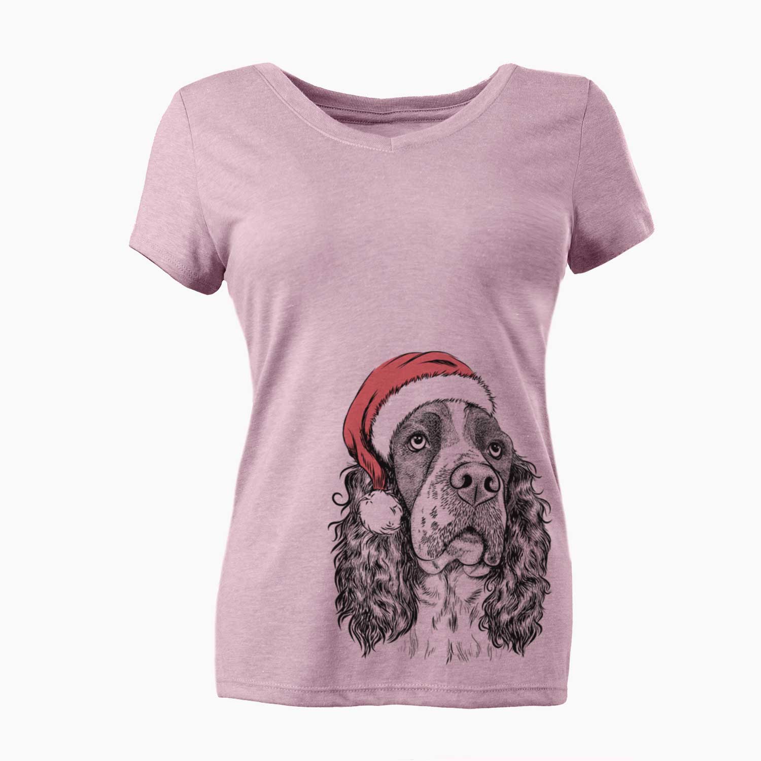 Millie Mae the English Springer Spaniel - Women's V-neck Shirt