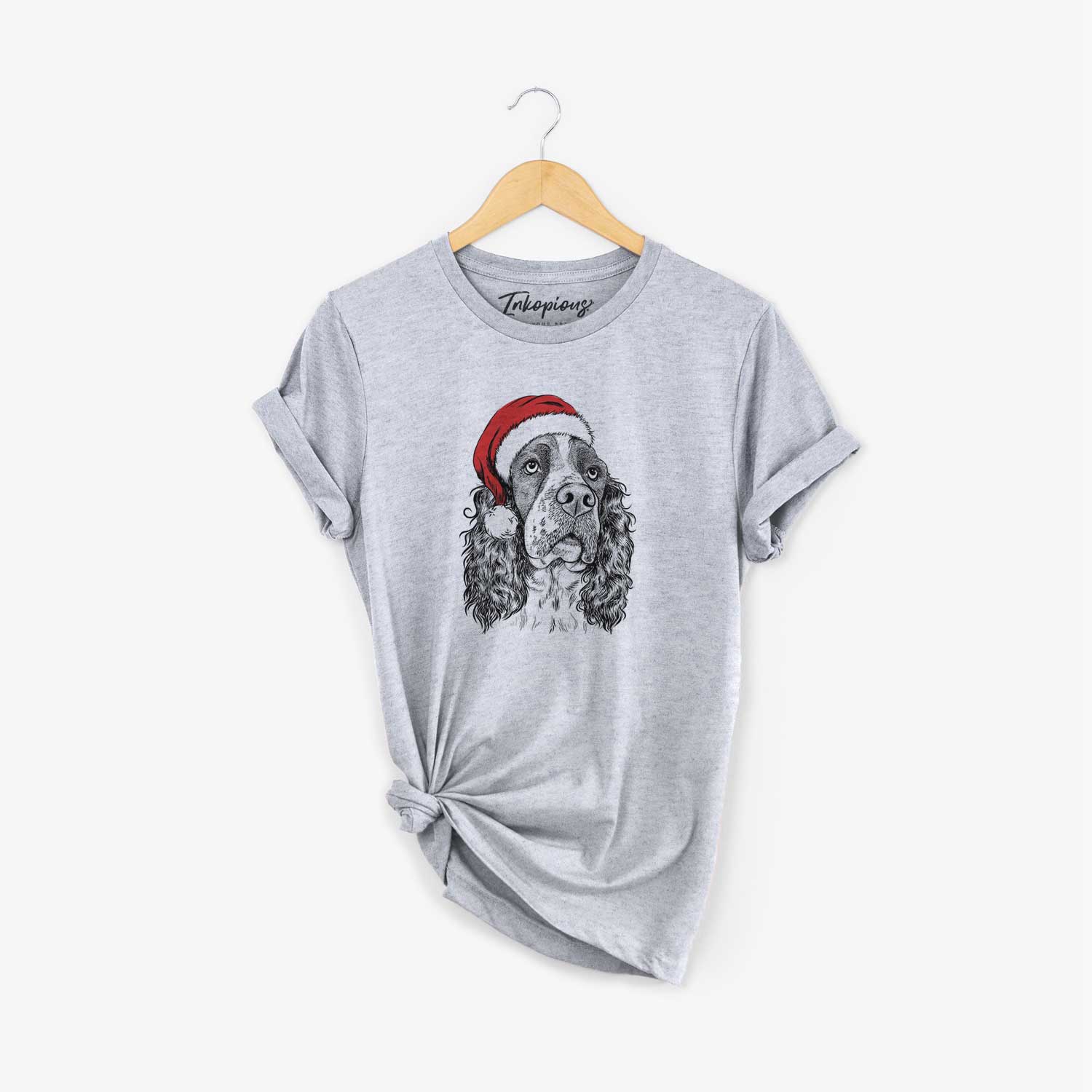 Santa Millie Mae the English Springer Spaniel - Unisex Crewneck