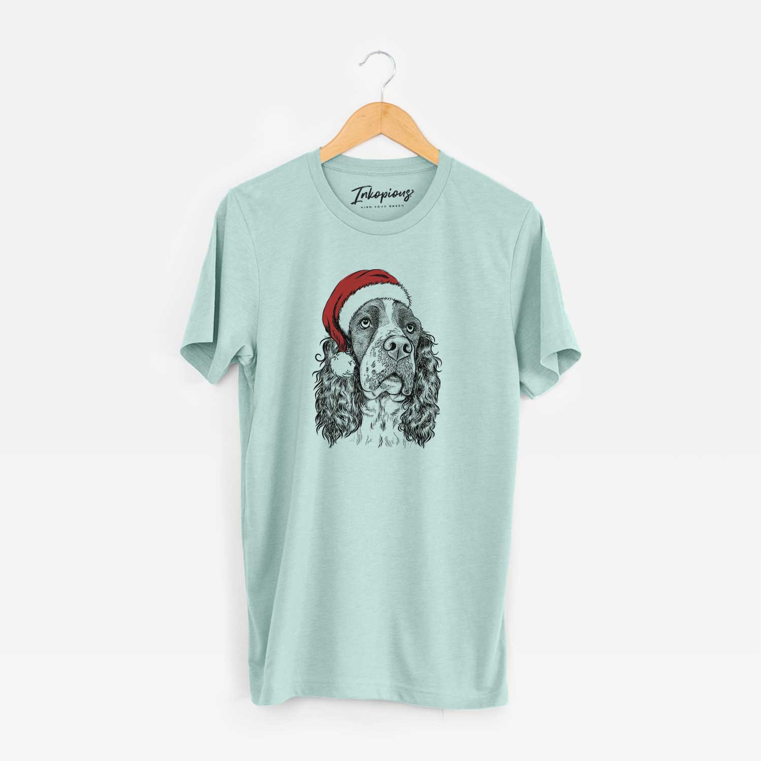 Santa Millie Mae the English Springer Spaniel - Unisex Crewneck