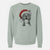 Santa Milo the Pitbull Mix - Unisex Pigment Dyed Crew Sweatshirt