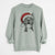 Santa Milo the Pitbull Mix - Unisex Pigment Dyed Crew Sweatshirt