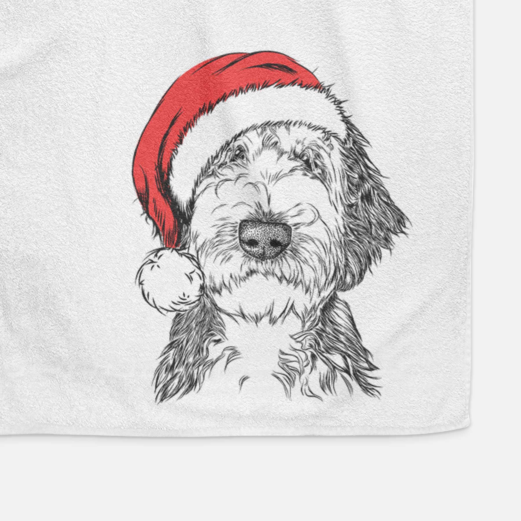 Milo Fluff the Sheepadoodle Decorative Hand Towel