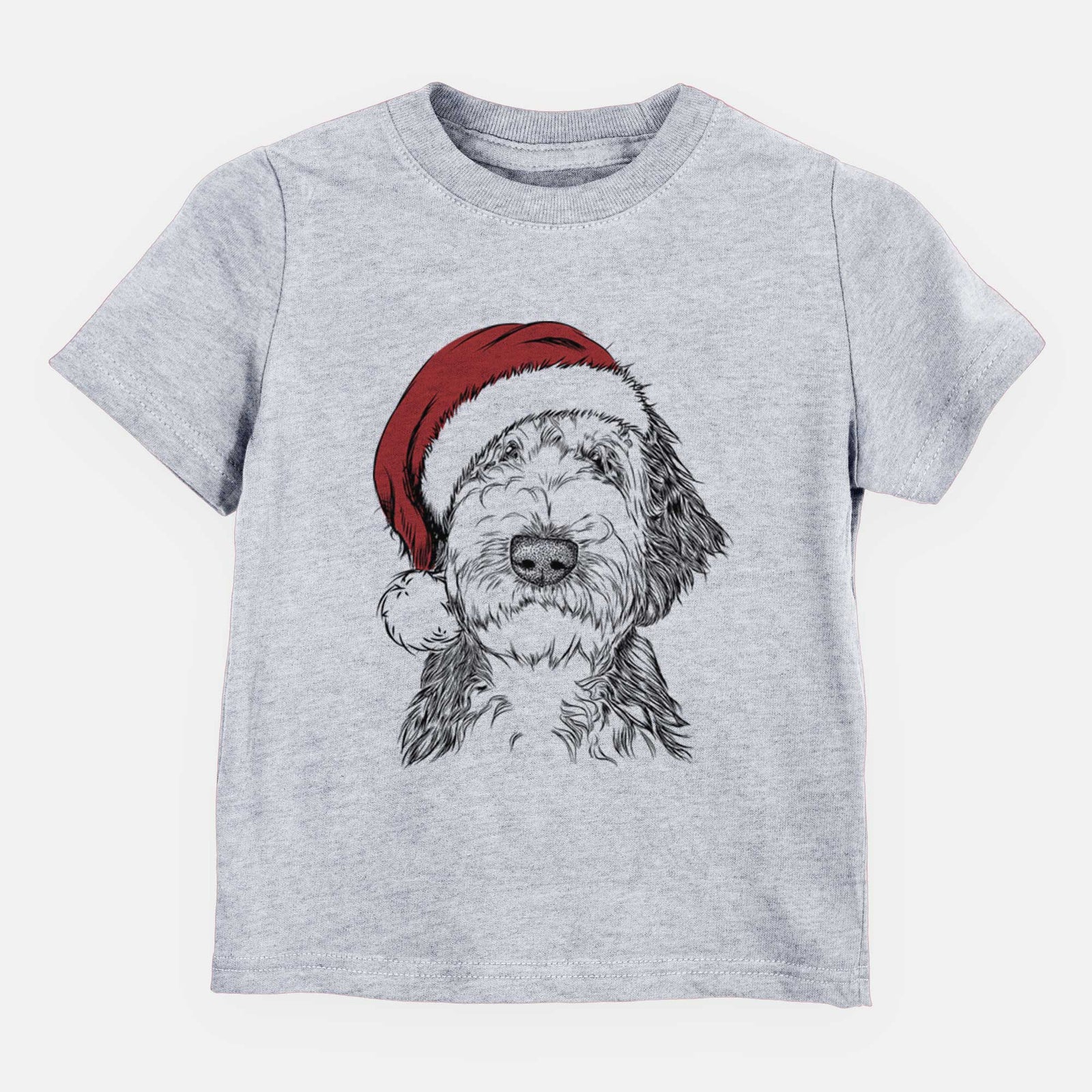 Santa Milo Fluff the Sheepadoodle - Kids/Youth/Toddler Shirt