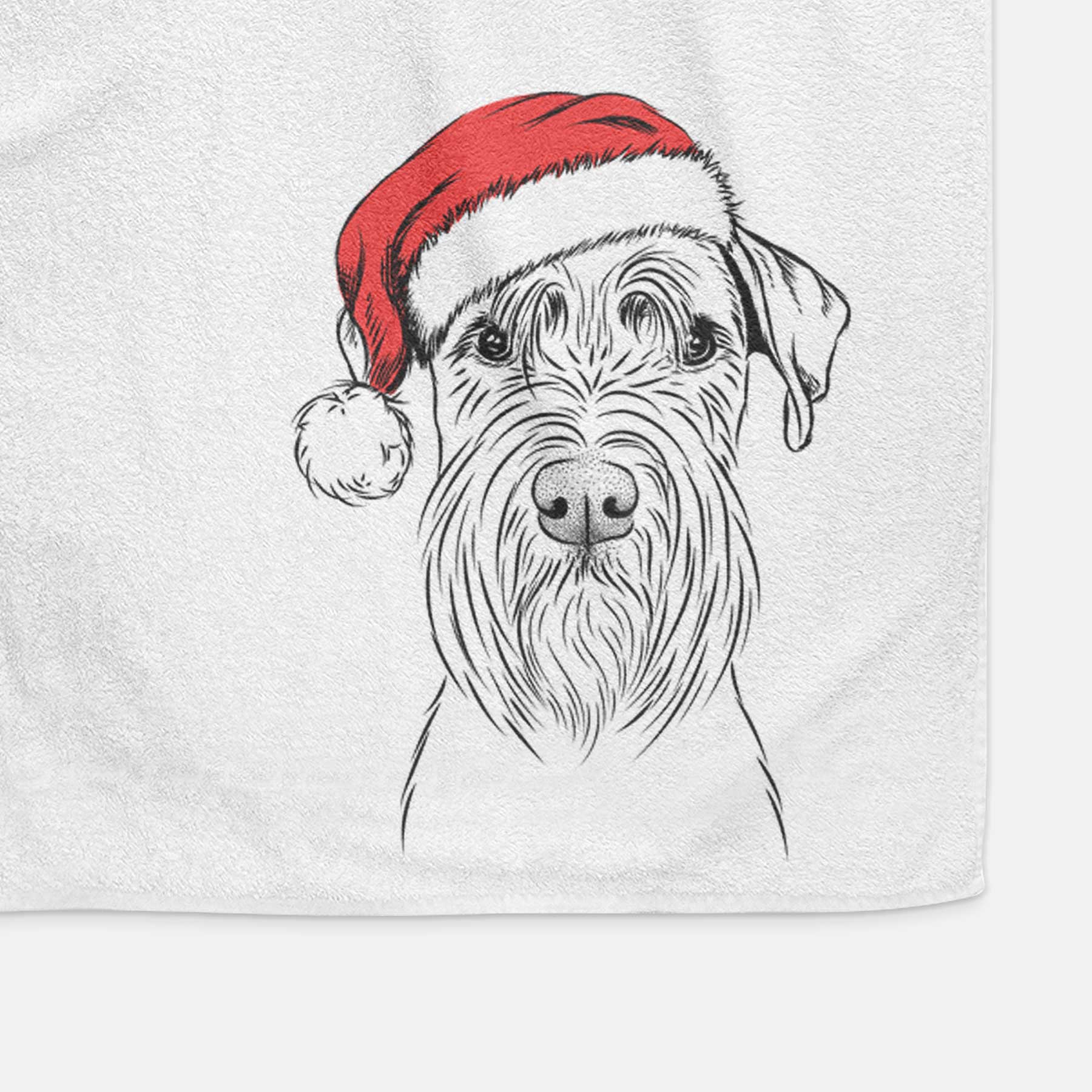 Milton the Schnauzer Decorative Hand Towel