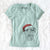 Santa Milton the Schnauzer - Women's V-neck Shirt