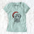 Santa Milton the Soft Coated Wheaten Terrier - Women's V-neck Shirt