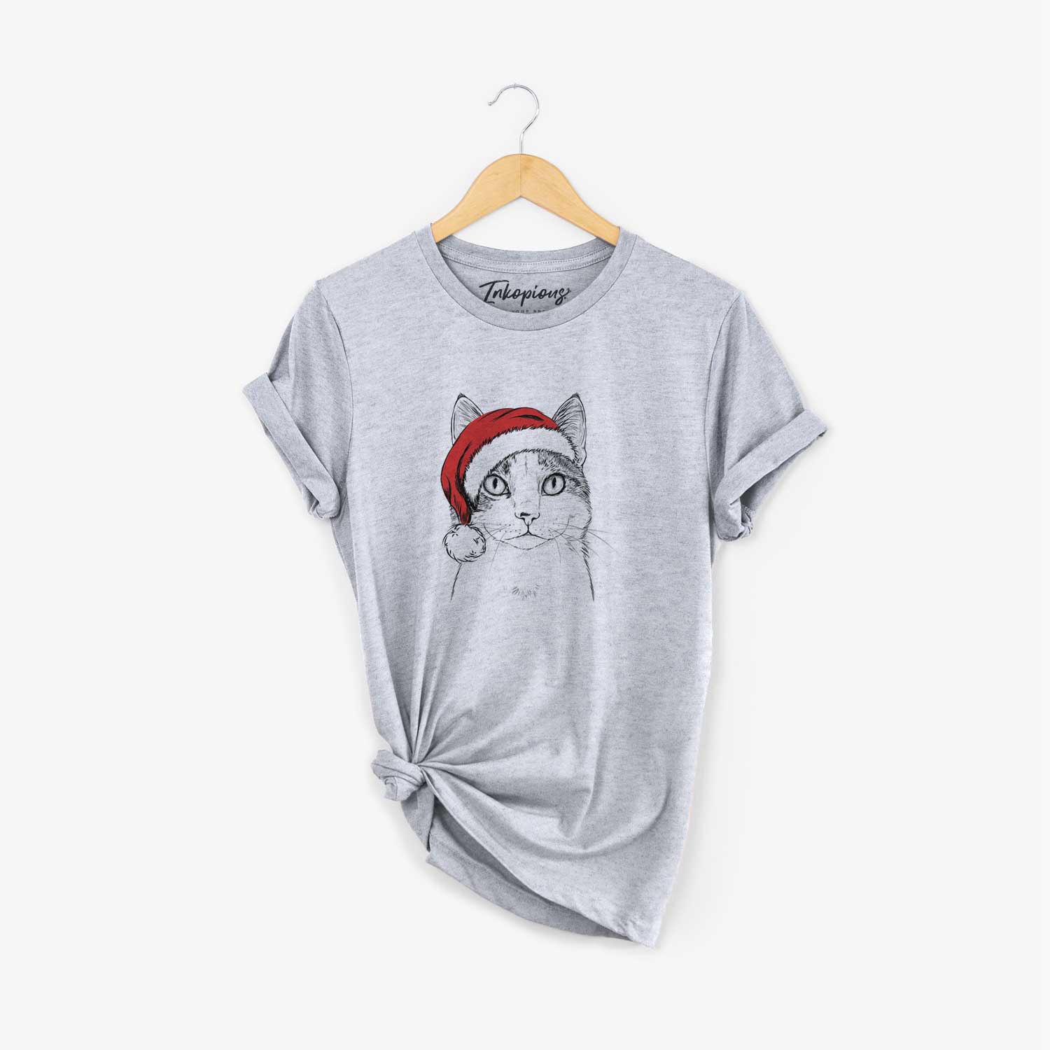 Santa Mini Griffin the Domestic Shorthair Cat - Unisex Crewneck