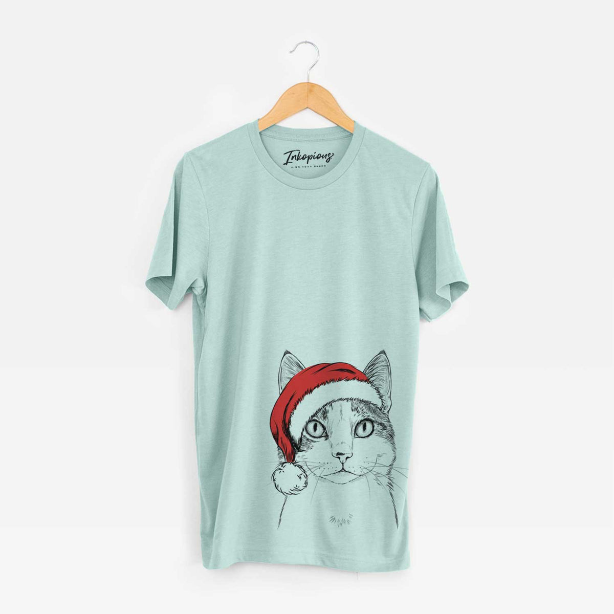 Santa Mini Griffin the Domestic Shorthair Cat - Unisex Crewneck