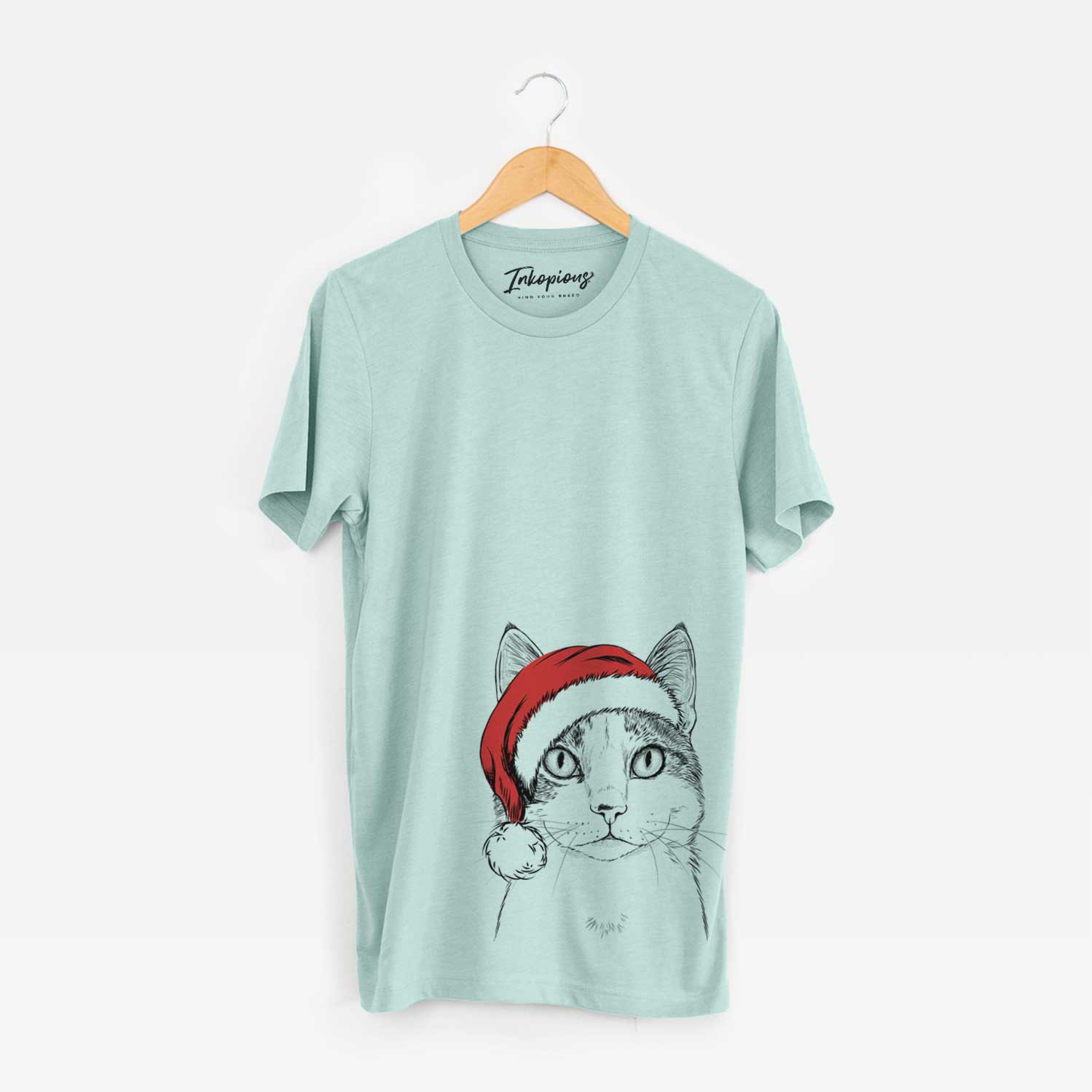 Santa Mini Griffin the Domestic Shorthair Cat - Unisex Crewneck