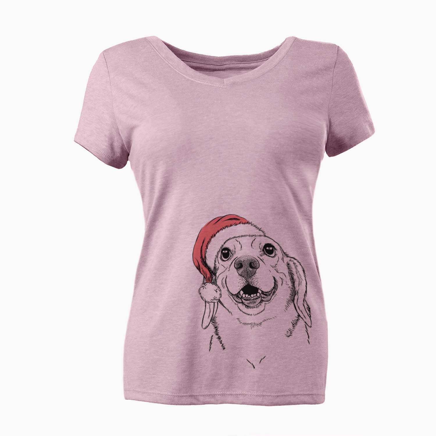 Santa Minnie the Corgle - Women's V-neck Shirt
