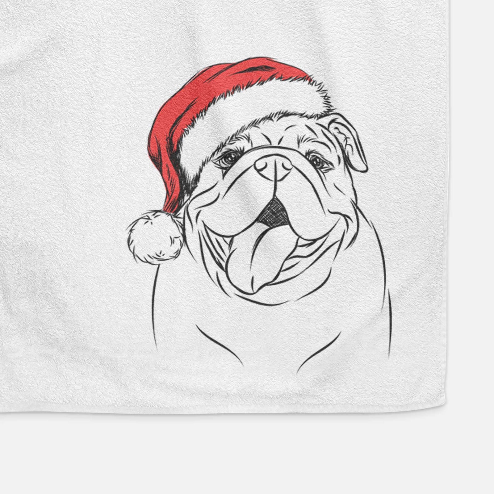 Missy Moo the English Bulldog Decorative Hand Towel