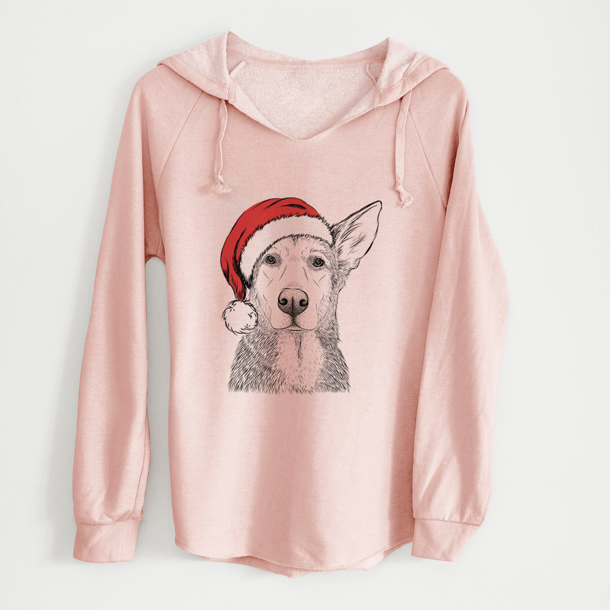 Santa Misty the German Shepherd Mix - Cali Wave Hooded Sweatshirt