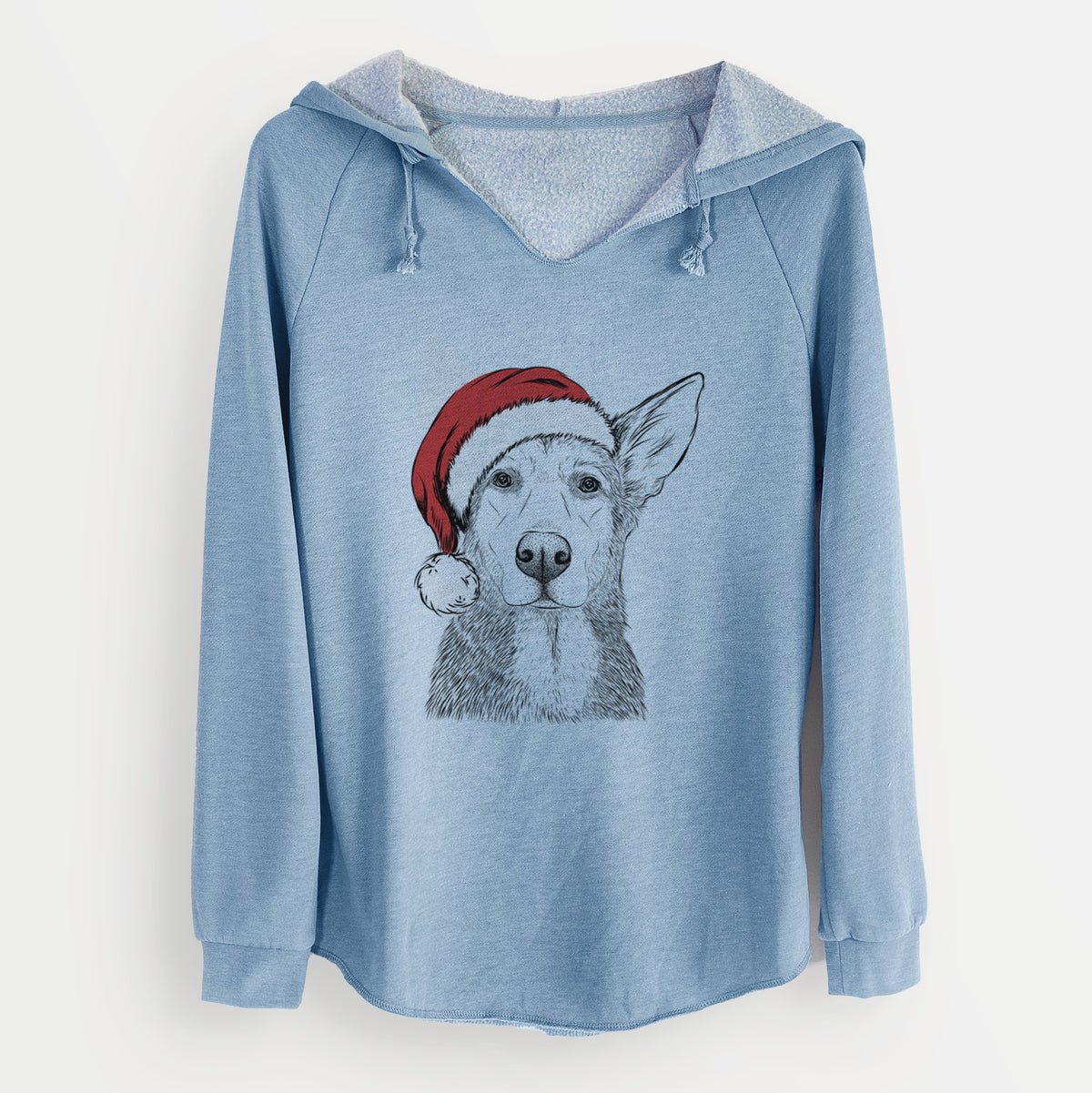 Santa Misty the German Shepherd Mix - Cali Wave Hooded Sweatshirt