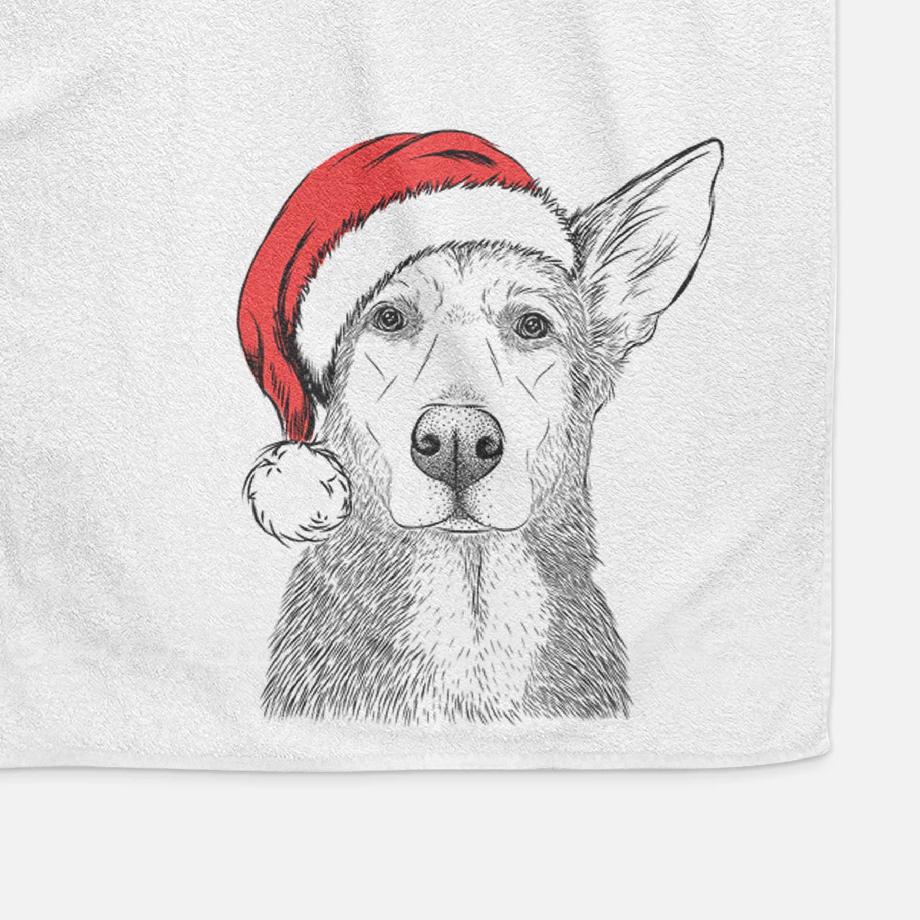 Misty the German Shepherd Mix Decorative Hand Towel