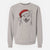 Santa Mitsu the Shiba Inu - Unisex Pigment Dyed Crew Sweatshirt