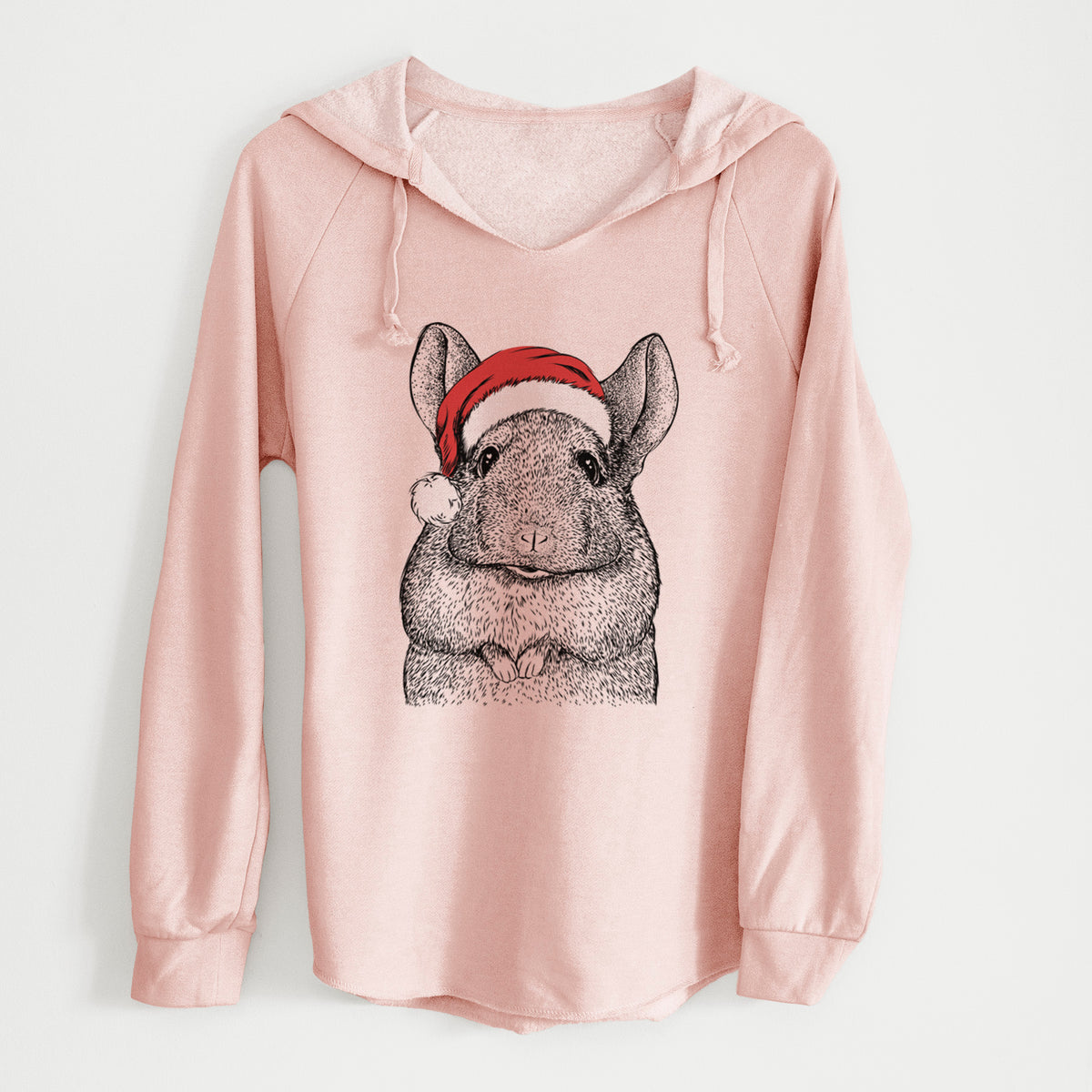 Santa Mojo the Chinchilla - Cali Wave Hooded Sweatshirt