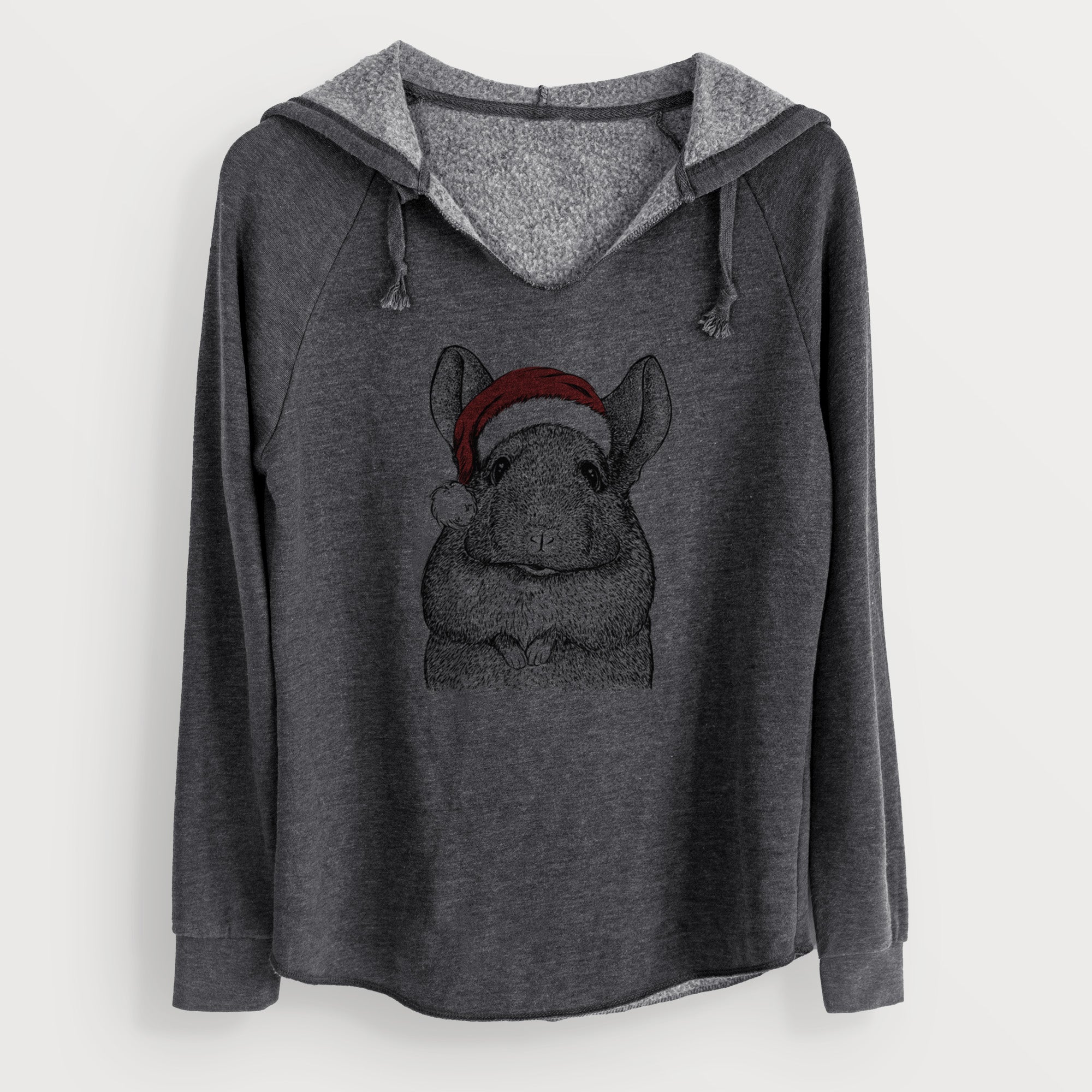 Santa Mojo the Chinchilla - Cali Wave Hooded Sweatshirt