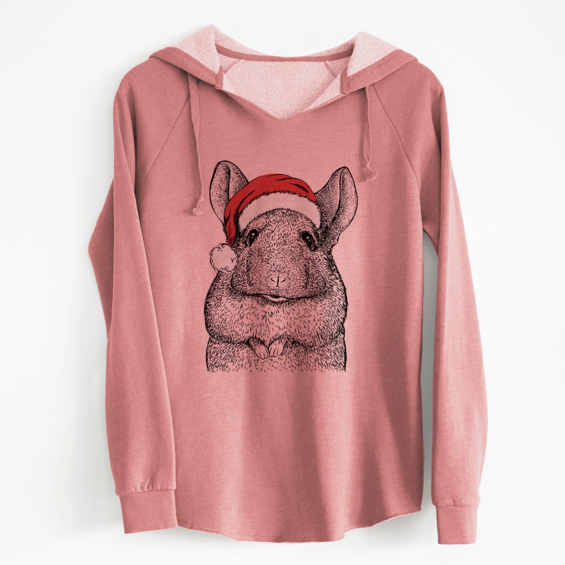 Santa Mojo the Chinchilla - Cali Wave Hooded Sweatshirt