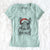 Santa Mojo the Chinchilla - Women's V-neck Shirt