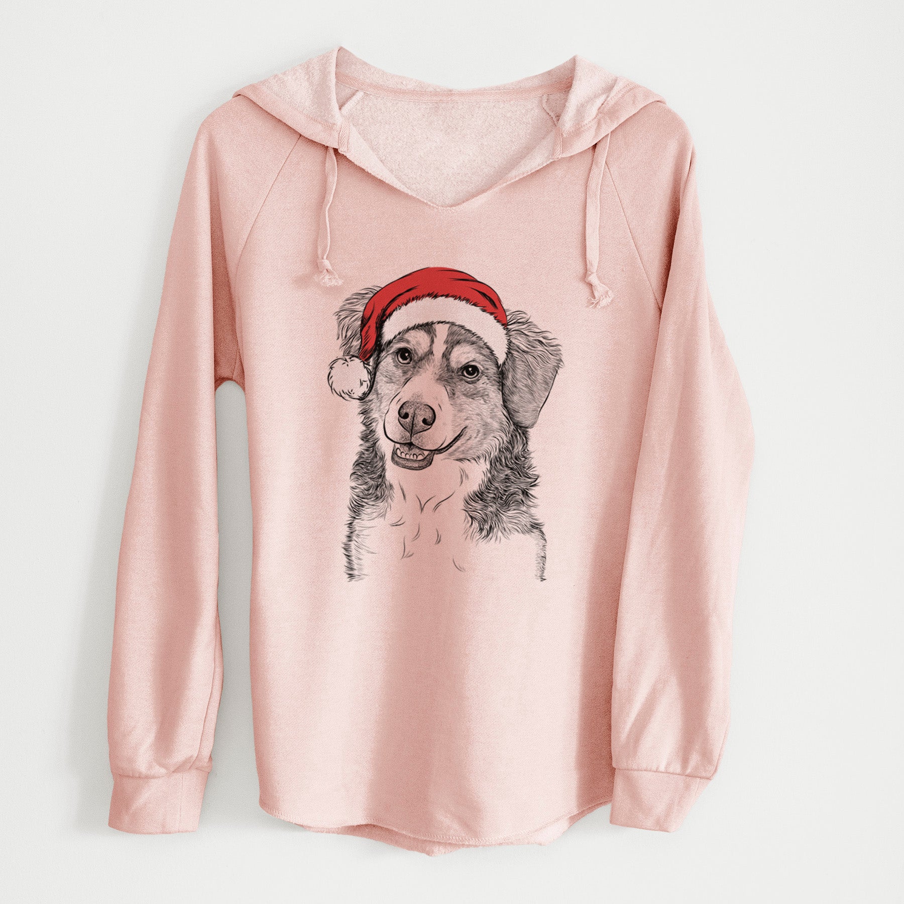 Santa Molly the Miniature Bernedoodle - Cali Wave Hooded Sweatshirt