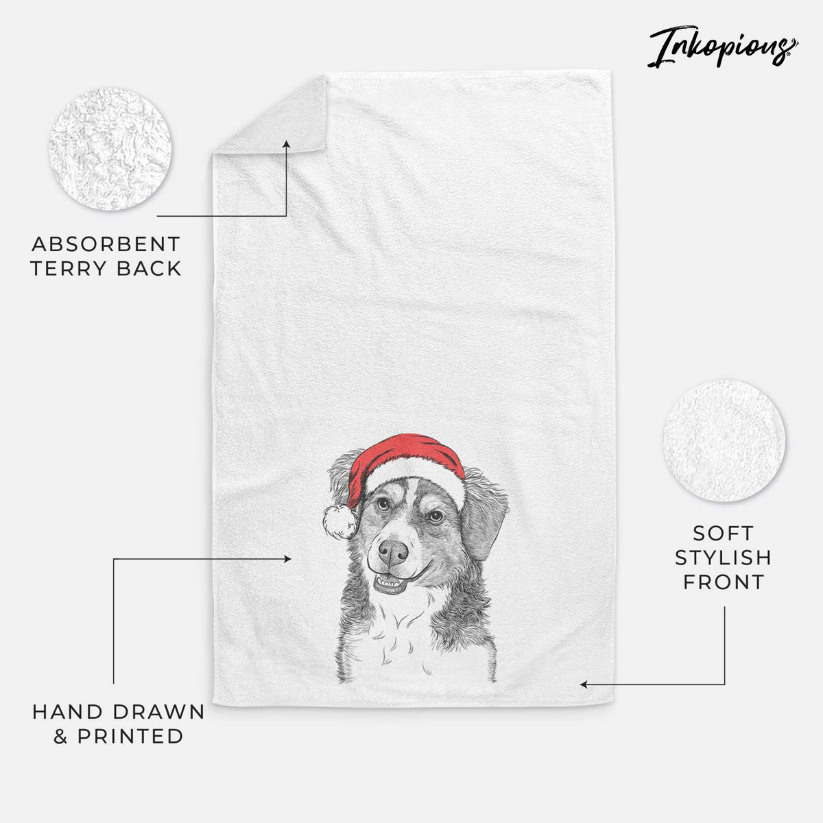 Molly the Miniature Bernedoodle Decorative Hand Towel