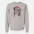 Santa Molly the Miniature Bernedoodle - Unisex Pigment Dyed Crew Sweatshirt