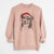 Santa Molly the Miniature Bernedoodle - Unisex Pigment Dyed Crew Sweatshirt