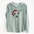 Santa Molly the Jack Russell Terrier - Cali Wave Hooded Sweatshirt