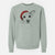 Santa Molly the Jack Russell Terrier - Unisex Pigment Dyed Crew Sweatshirt