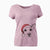 Santa Molly the Jack Russell Terrier - Women's V-neck Shirt