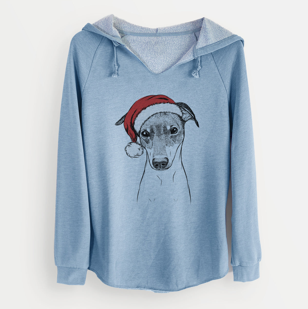 Santa Momo the Japanese Terrier - Cali Wave Hooded Sweatshirt