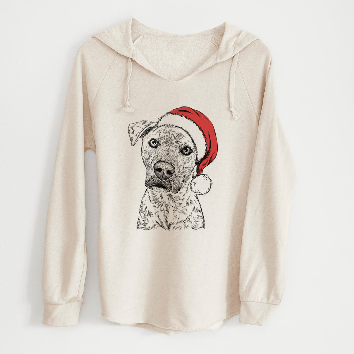 Santa Monster Baby the Pitbull Mix - Cali Wave Hooded Sweatshirt
