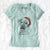 Santa Monster Baby the Pitbull Mix - Women's V-neck Shirt