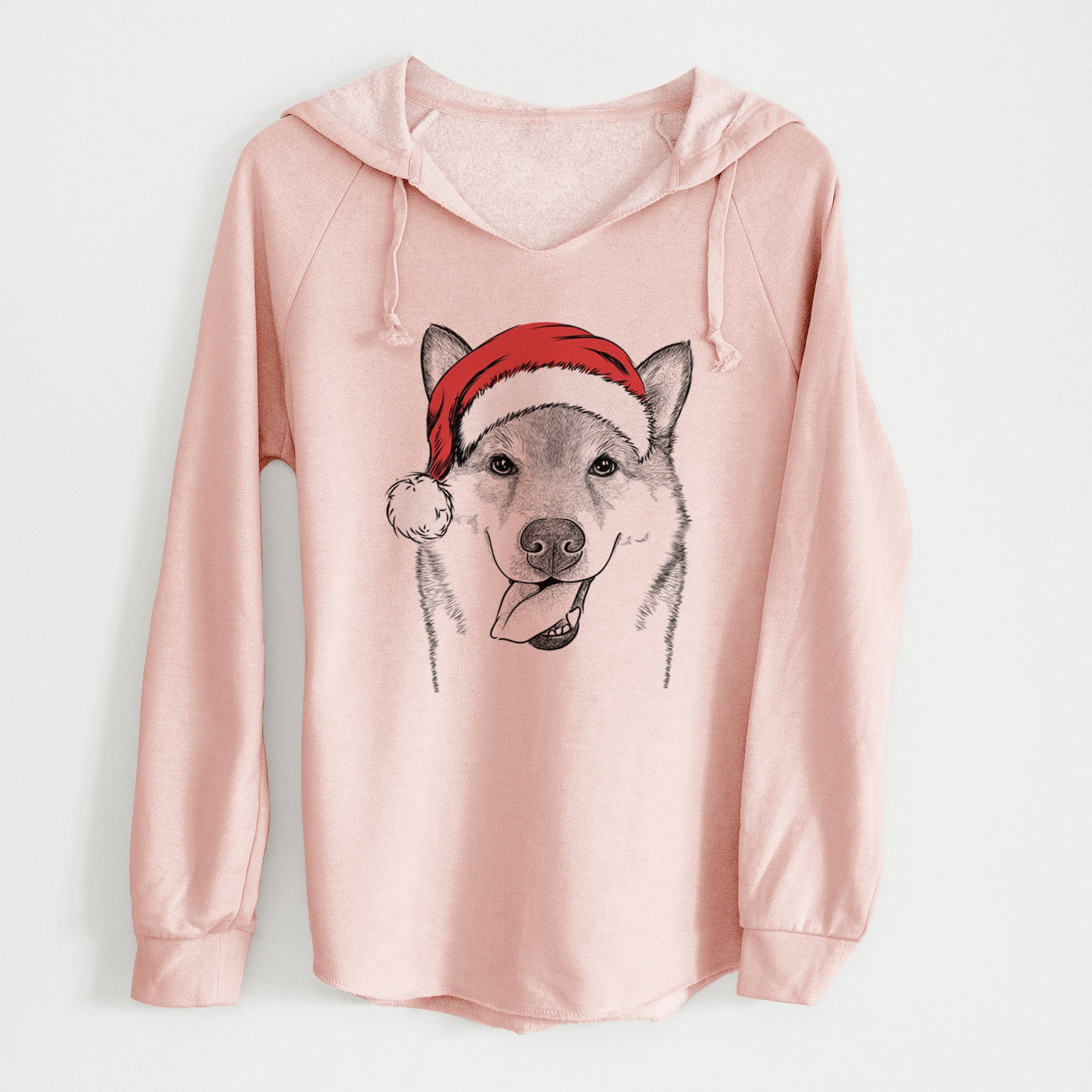 Santa Mothra the Shiba Inu - Cali Wave Hooded Sweatshirt