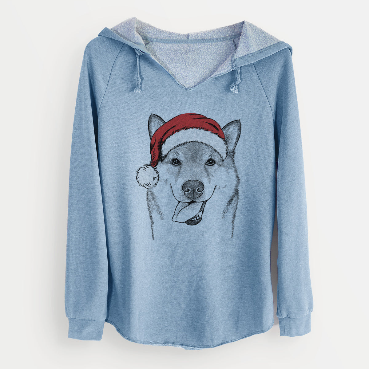 Santa Mothra the Shiba Inu - Cali Wave Hooded Sweatshirt
