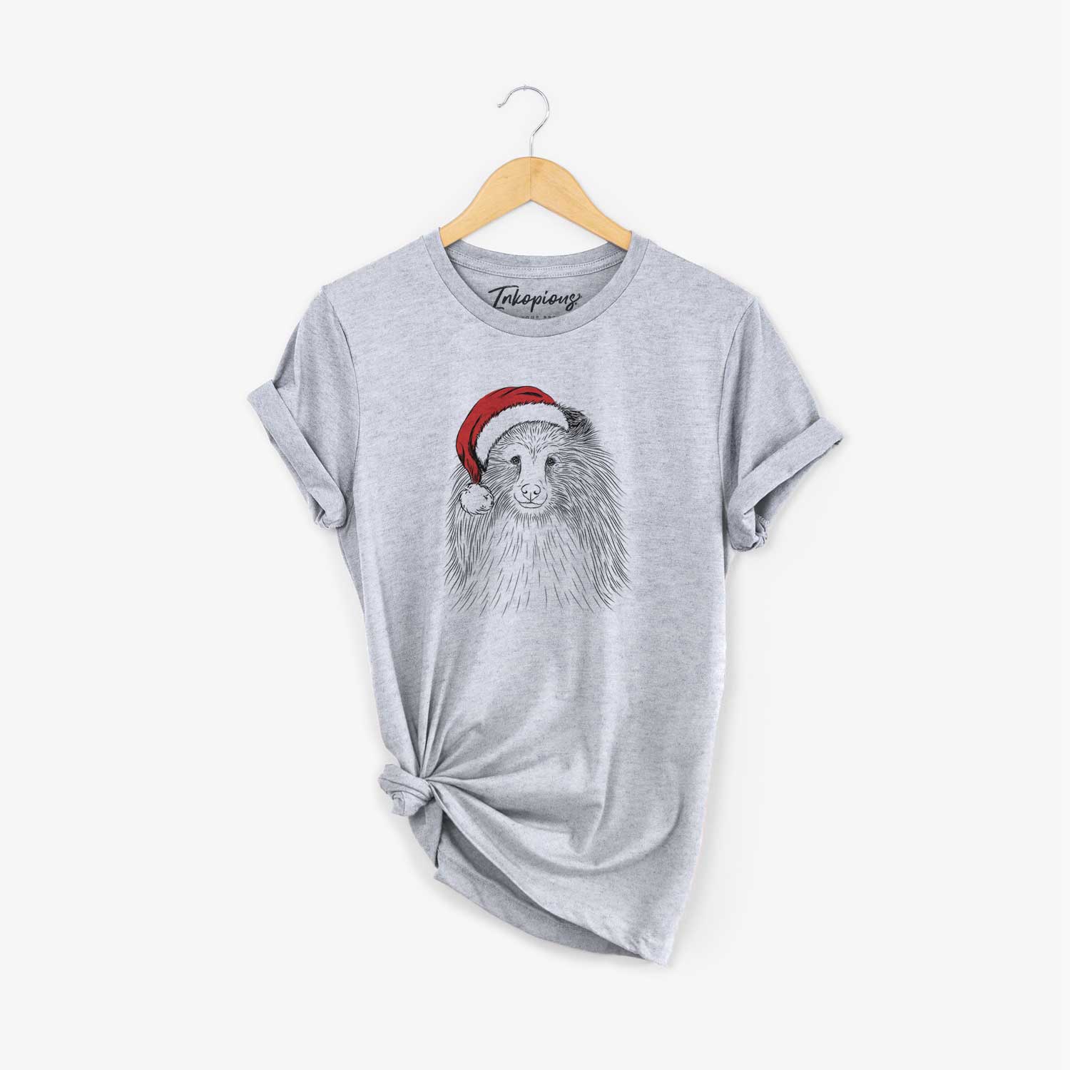 Santa Moxie the Shetland Sheepdog - Unisex Crewneck