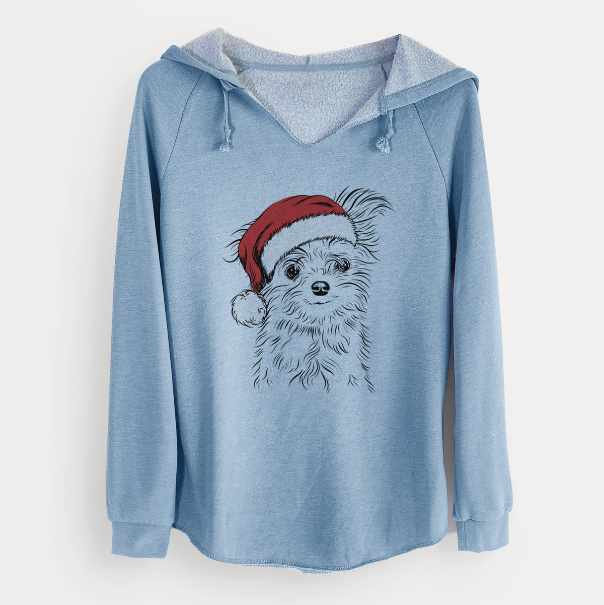 Santa Mr. Gucci Poochi the Maltese - Cali Wave Hooded Sweatshirt