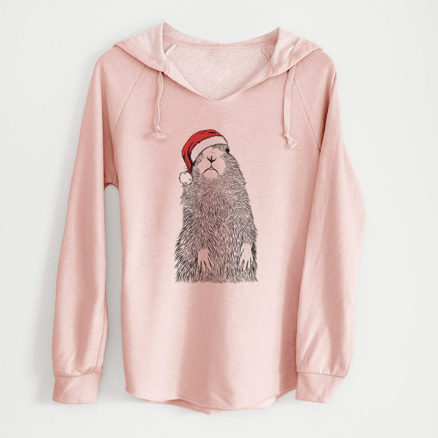 Santa Mr. Otis the Prairie Dog - Cali Wave Hooded Sweatshirt