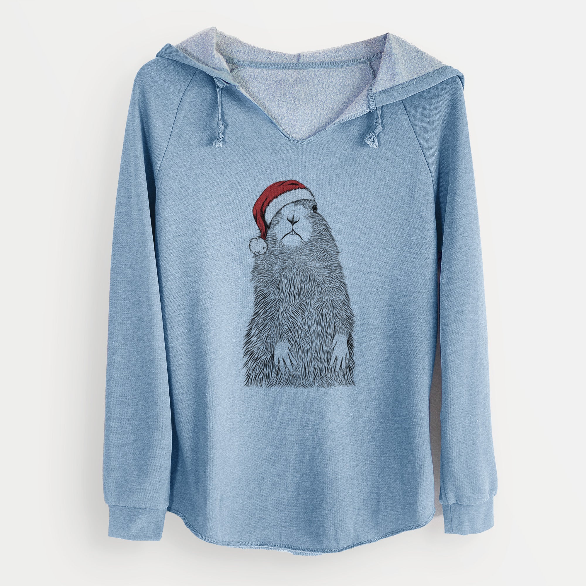 Santa Mr. Otis the Prairie Dog - Cali Wave Hooded Sweatshirt