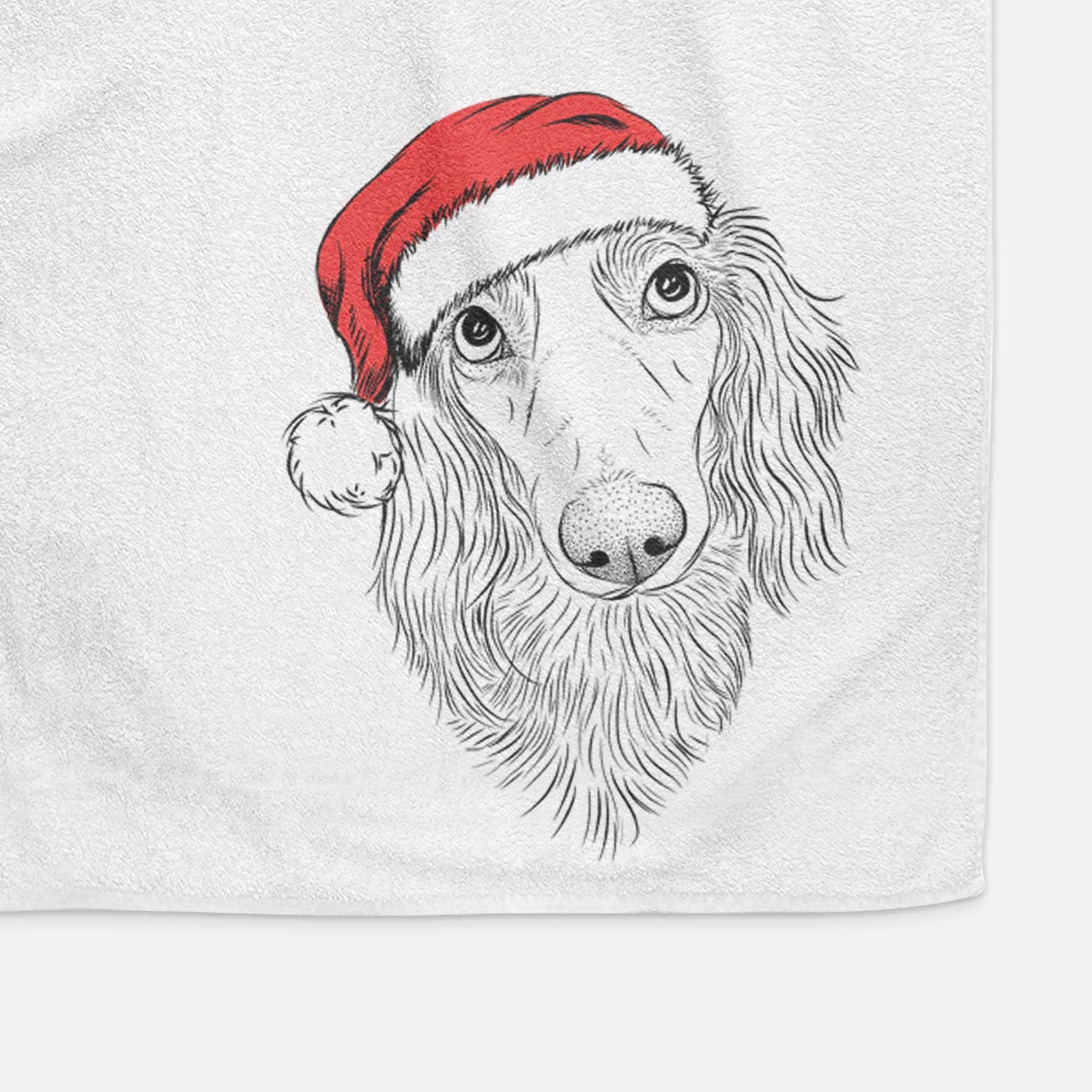 Mr. Rusty the Long Haired Dachshund Decorative Hand Towel