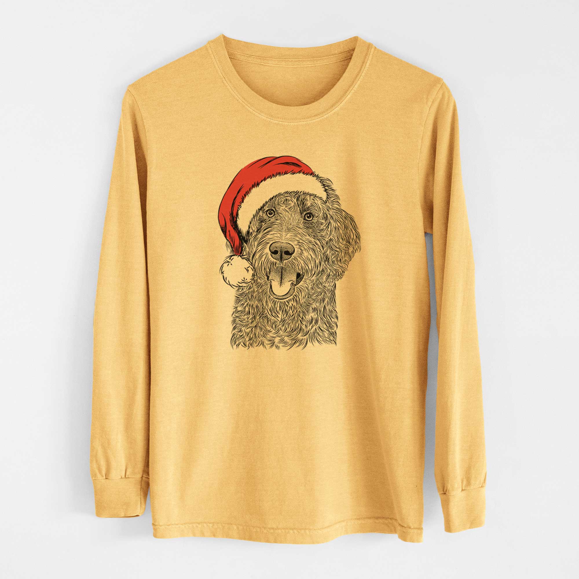 Santa Murr Dog the Labradoodle - Heavyweight 100% Cotton Long Sleeve