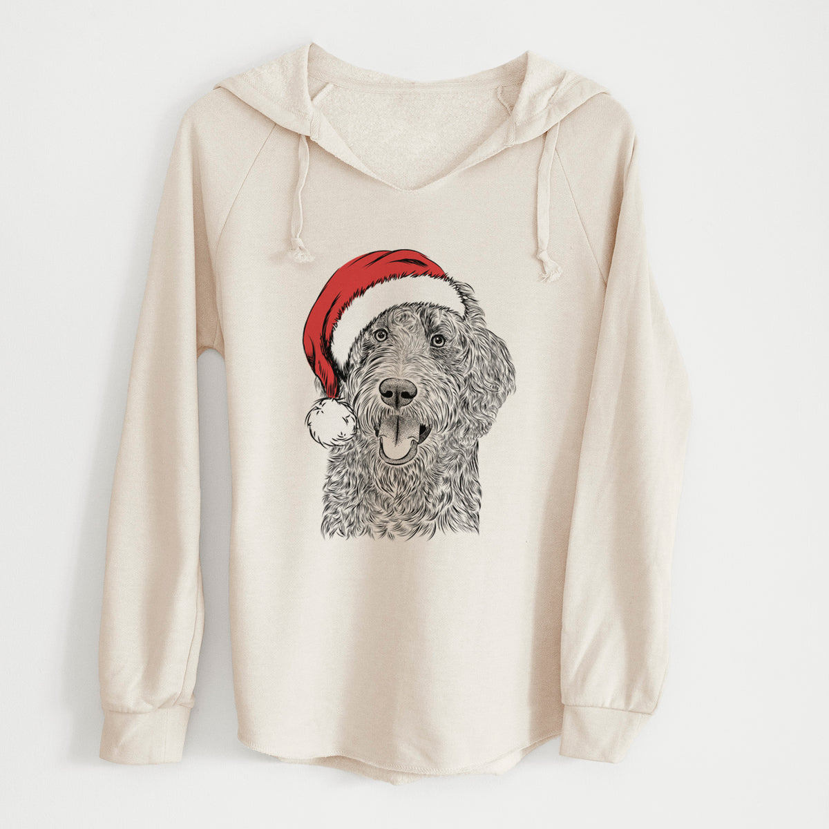 Santa Murr Dog the Labradoodle - Cali Wave Hooded Sweatshirt
