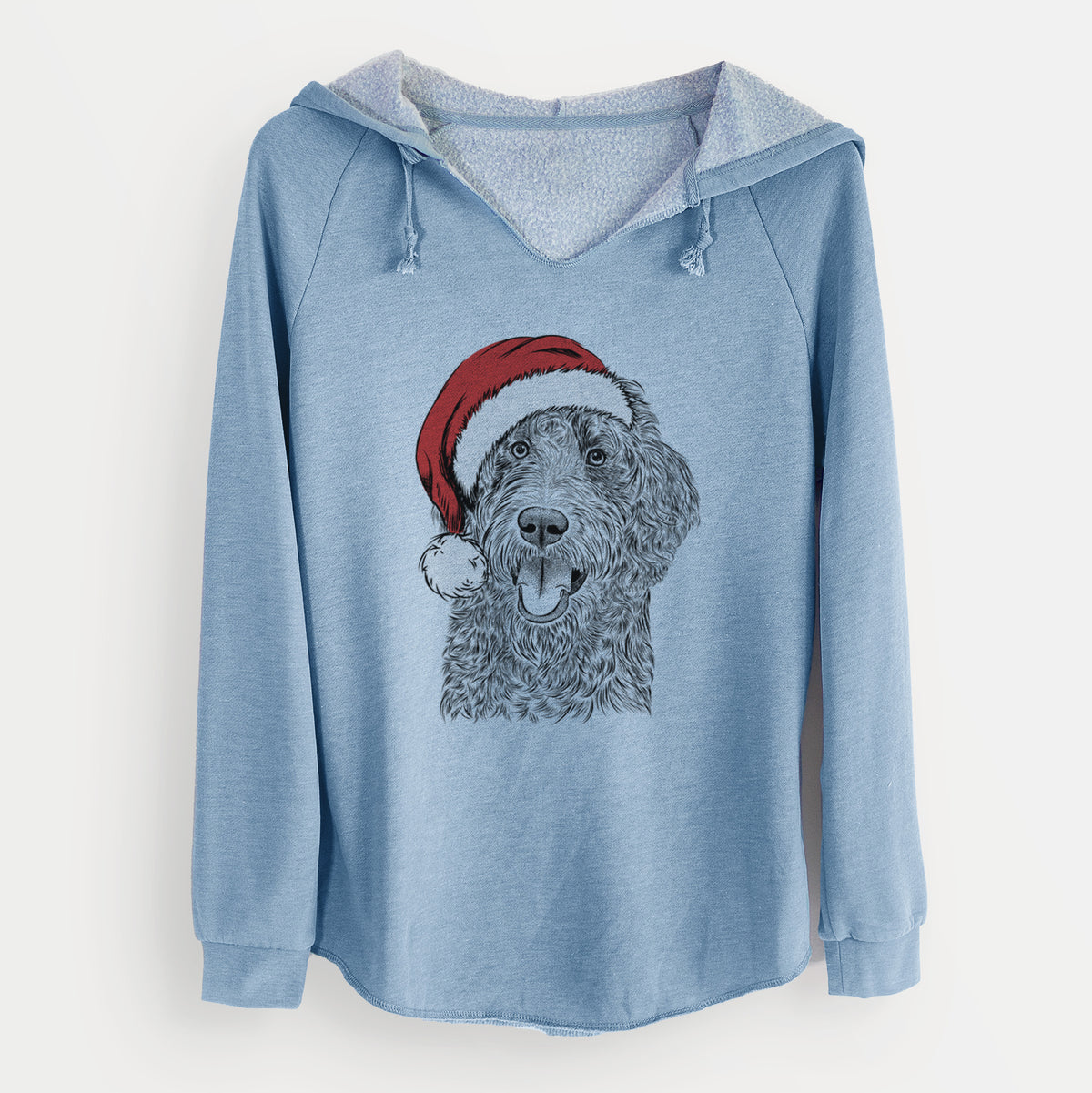 Santa Murr Dog the Labradoodle - Cali Wave Hooded Sweatshirt