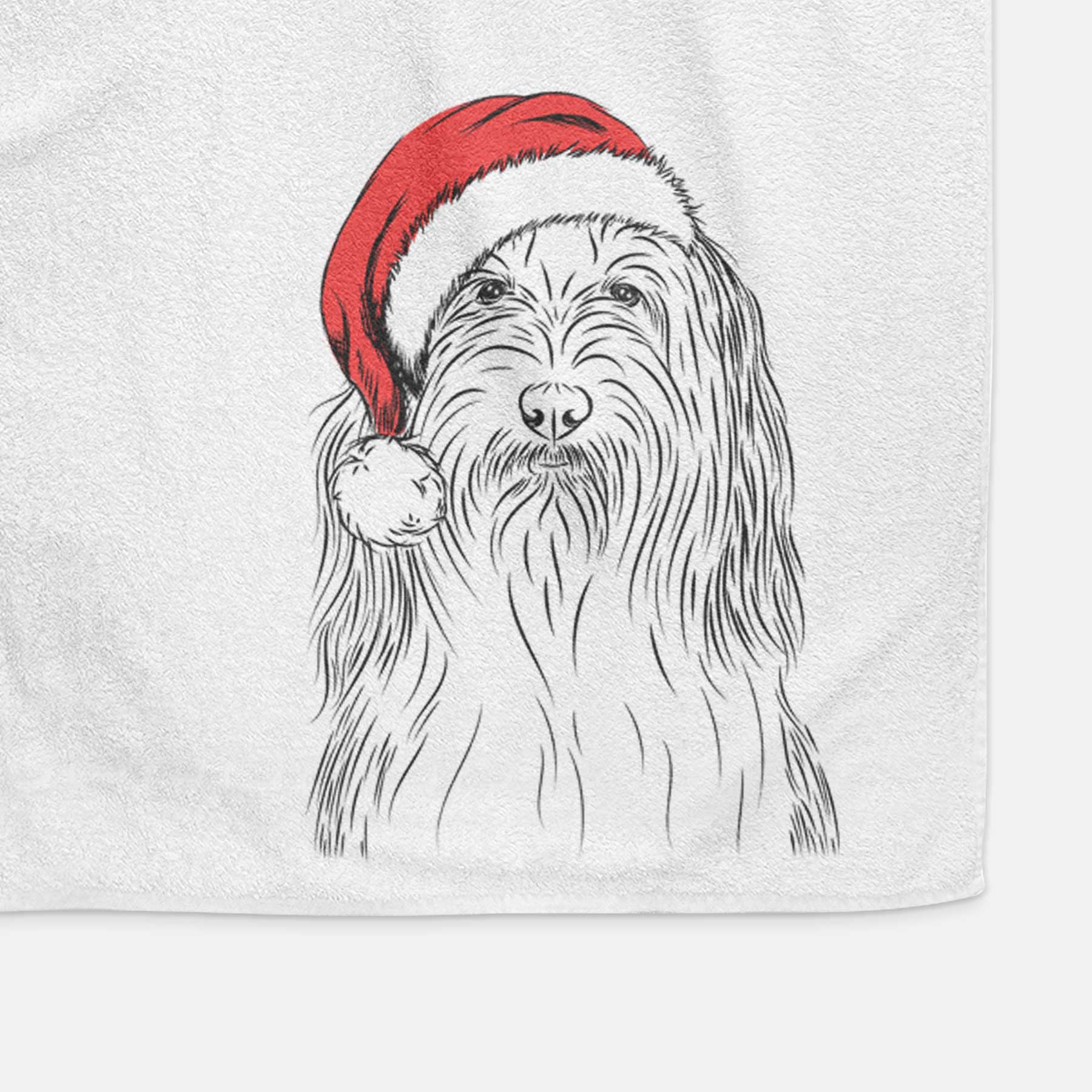 Murray the Bearded Collie Decorative Hand Towel