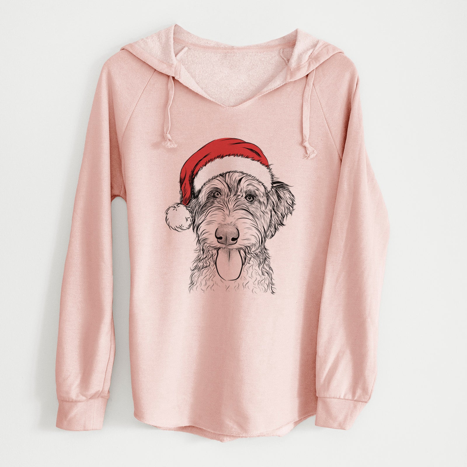 Santa Myrtle Mae the Aussiedoodle - Cali Wave Hooded Sweatshirt